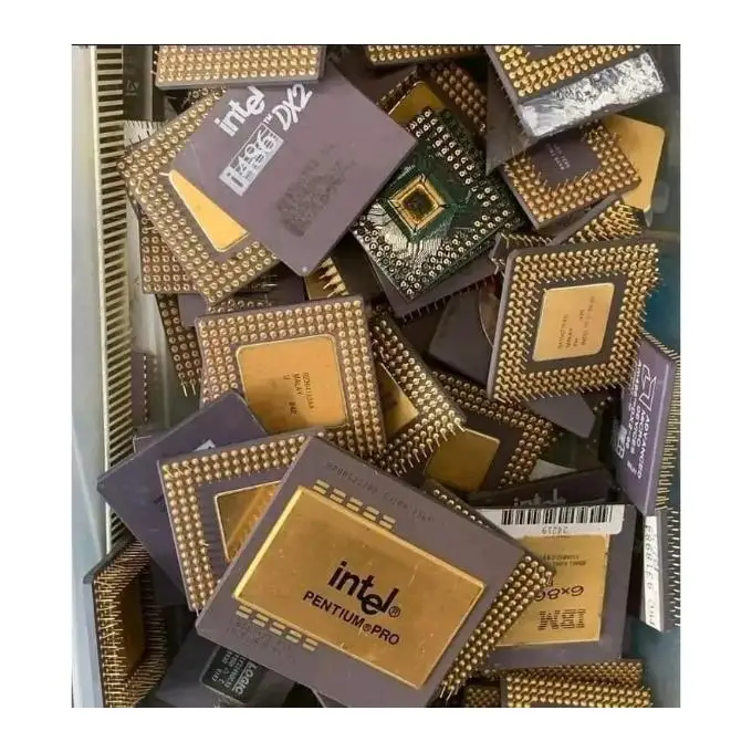Керамический лом процессора с золотыми штифтами/переработчик лома/Intel Pentium Pro керамика по оптовой цене