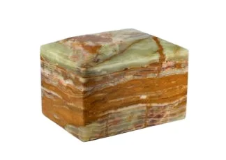Rectangular Onyx Marble Urns, Classic marble urns for ashes, Handcrafted onyx marble urns