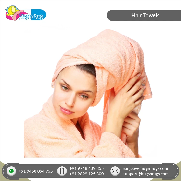 Огромный экспортер многоцветные прочные качественные быстросохнущие мягкие Роскошные 100% хлопковые полотенца для волос женщин.