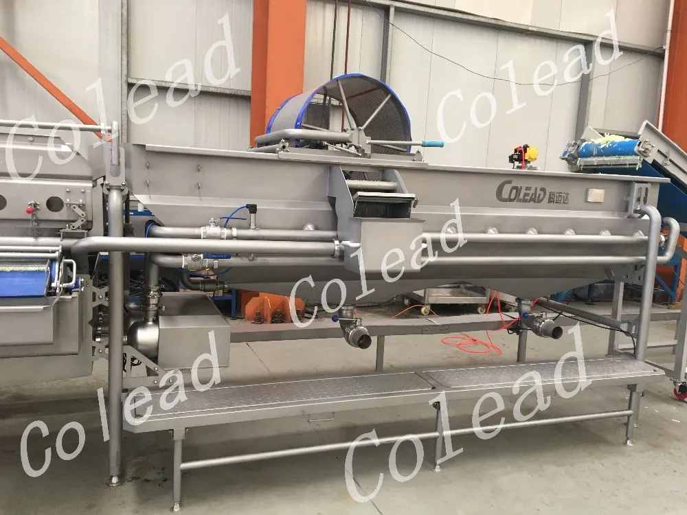 Vegetable Leaf Rotary Washing Machine for salad processing line