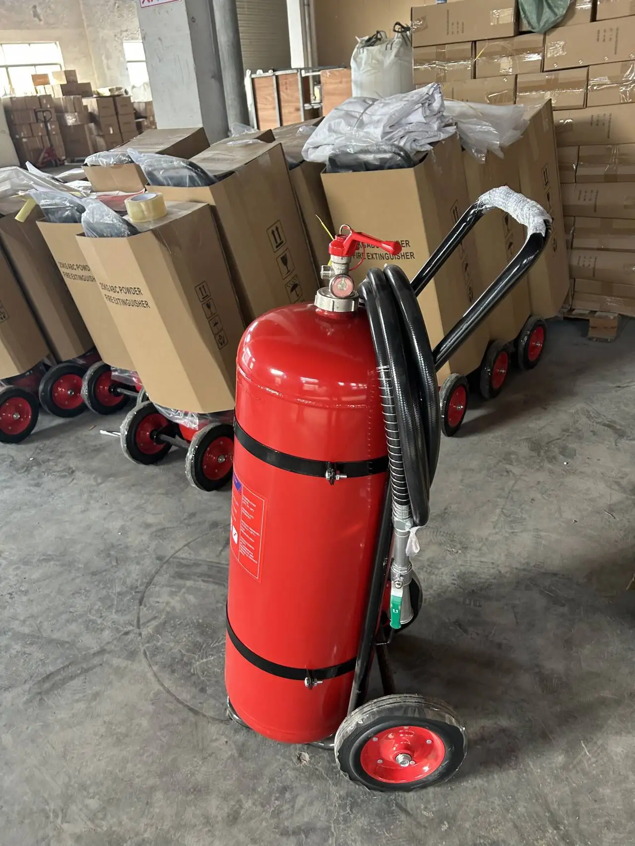 Trolley 25kg/50kg 40% ABC DCP Fire Extinguisher Wheeled Fire Extinguisher