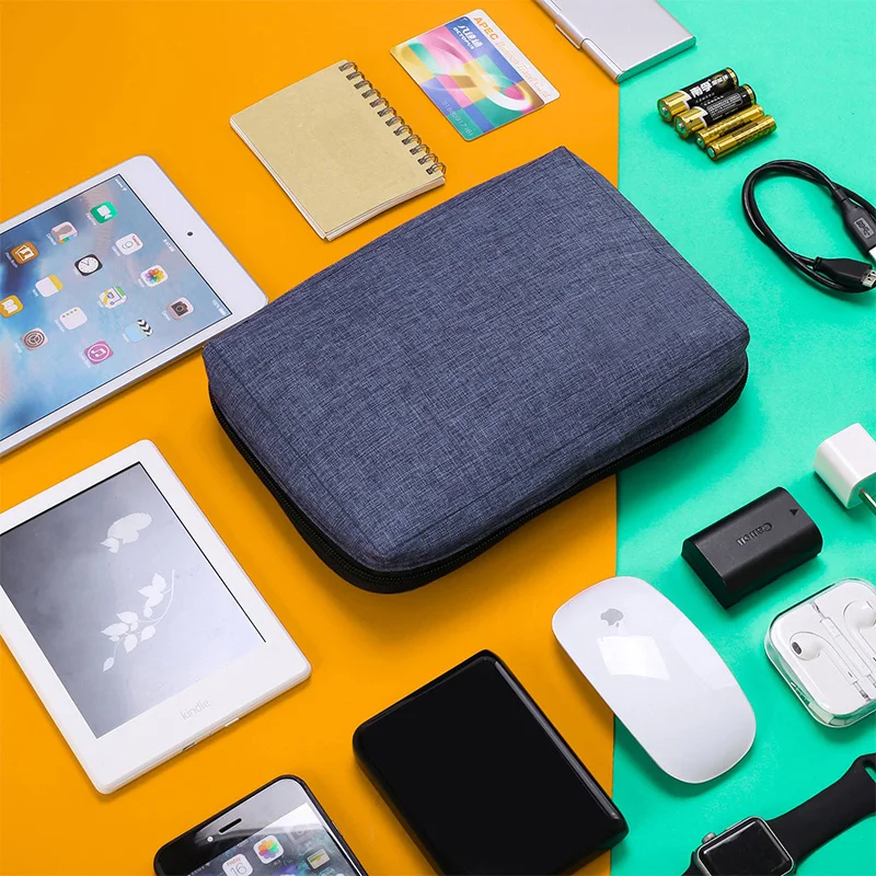 Travel cable Tangle free bag case Electronic accessories holder pouch Portable cable storage bag organizer Digital storage bag