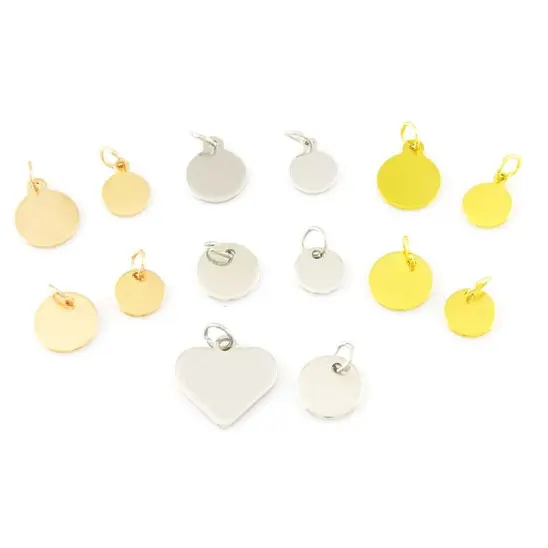 Wholesale cheap bulk brand name custom metal jewelry tags for bracelets