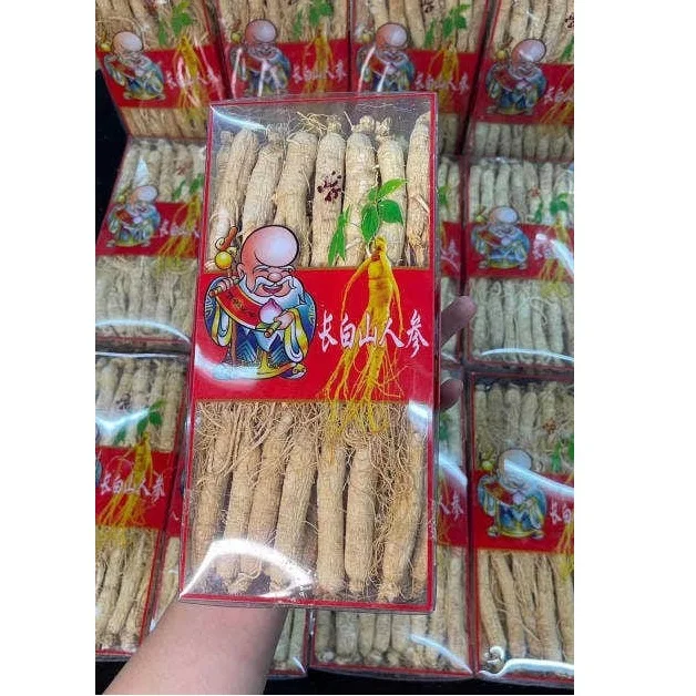 Brown yellow colour Sun-dried [300GRAMS] Cooking Top Grade Panax Dried Ginseng root With 24 months Shelf Life