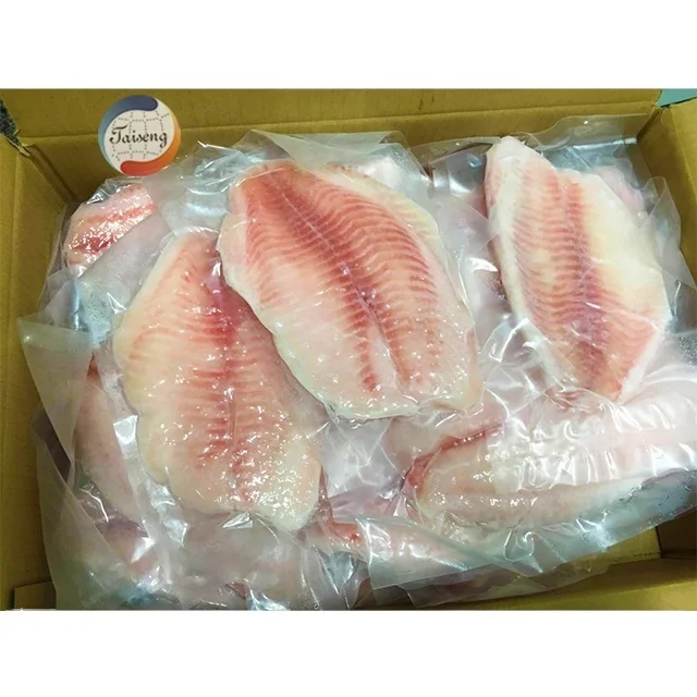IVP Packed Tilapia Fillet Frozen Price  10kg/ctn 7-9 oz Frozen Tilapia Fillet