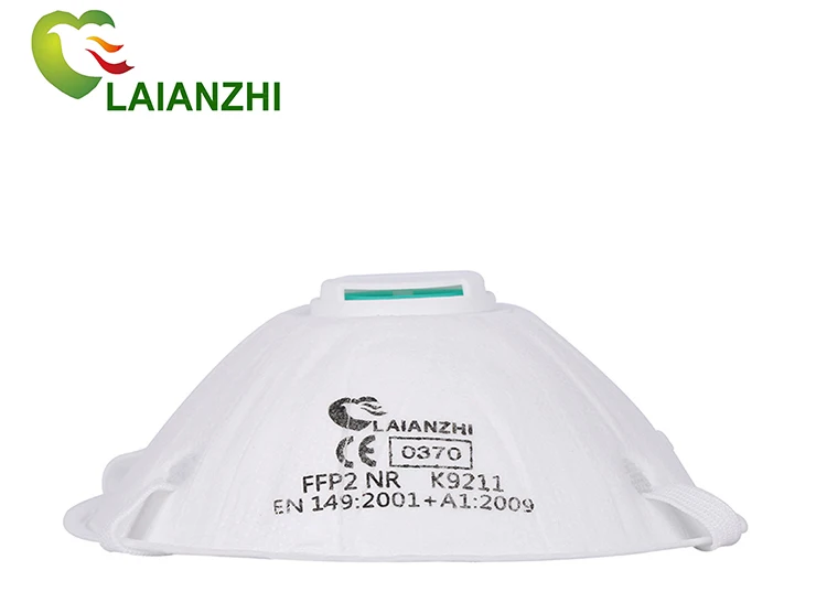 LAIANZHI CE Cup-shape Disposable KN95 4 ply Face Mask With Valve Respirator Factory Price Smooth Breathing Wearing Comfortable