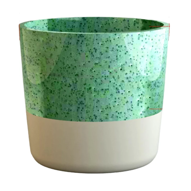 По требованию большая круглая кашпо комнатная суккулентная металлическая зеленая и белая цветная уникальный вид дома сада