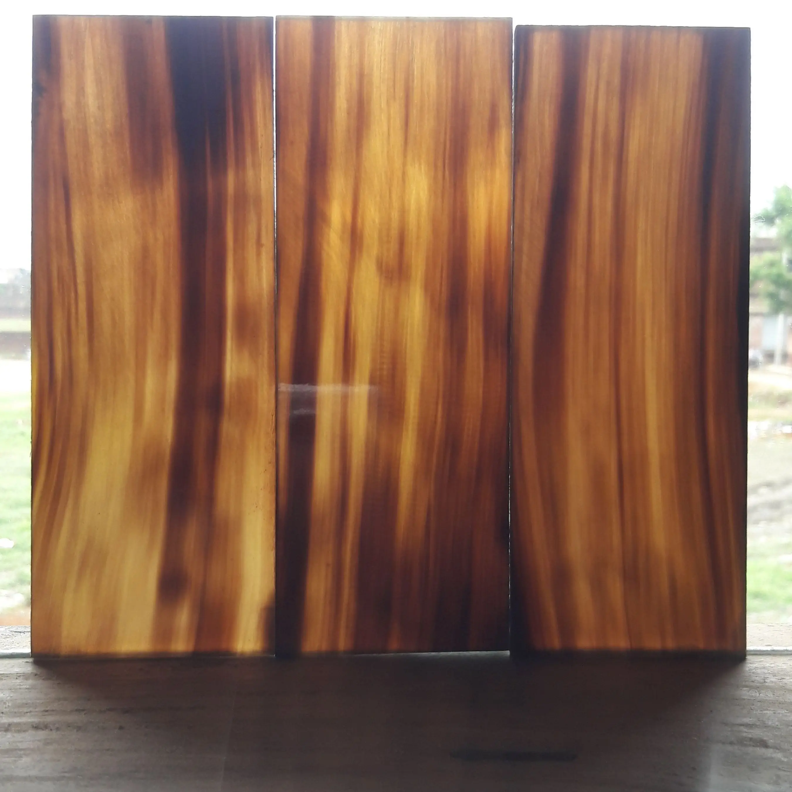 agate 100% Natural Water Buffalo Horn Plates From India Colorful Horn Plate Customizes Size Indian Horn Scale