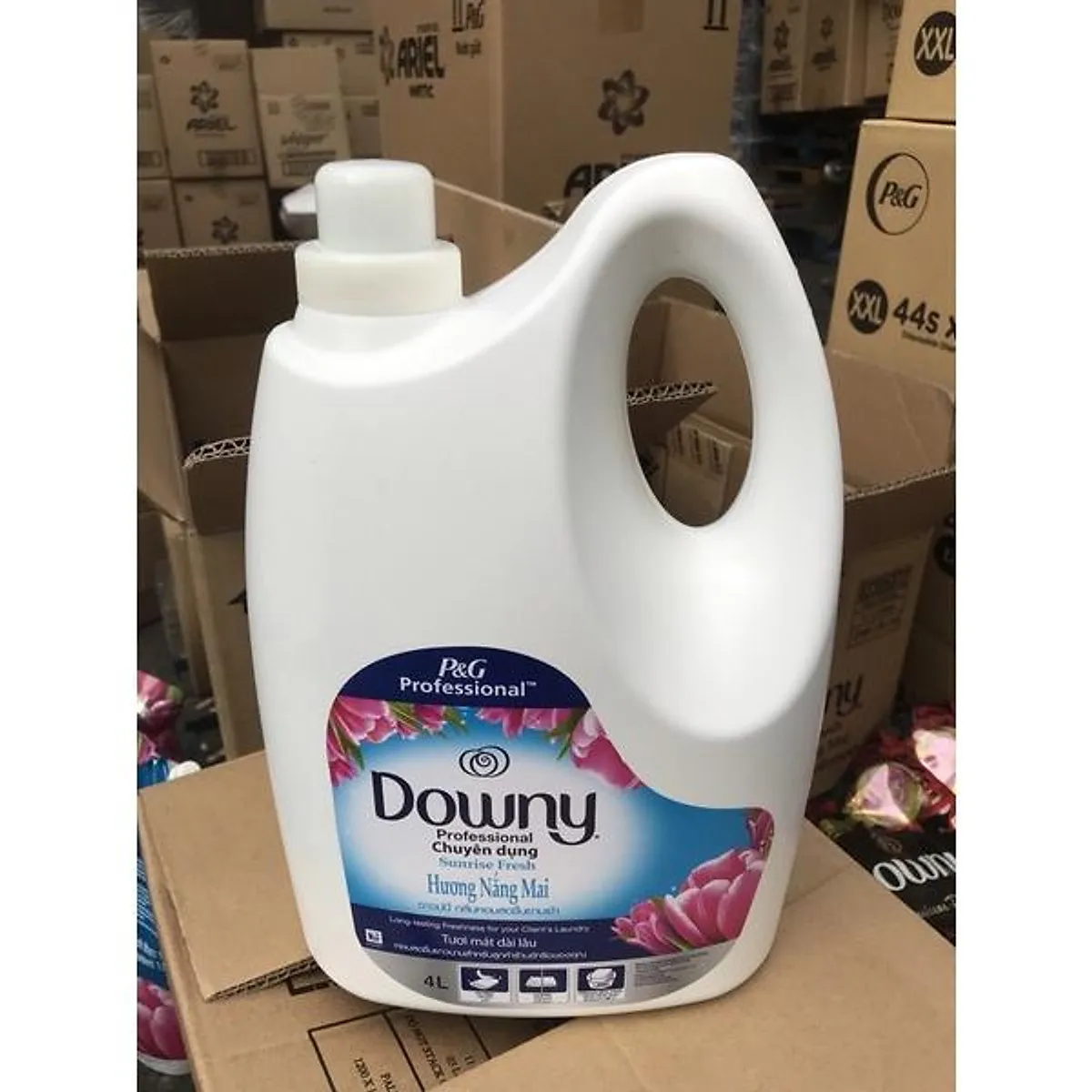 Household Chemicals Dow-ny fabric conditioner softener bottle 4L (Sunrise fresh) - Odor booster gel liquid after clothes washing