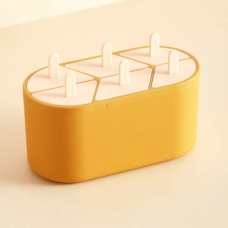 Best Supplies Homemade PP Custom Fruit Cream 6 Cavity Plastic Tray Logo Filling Popsicles Tray Molds