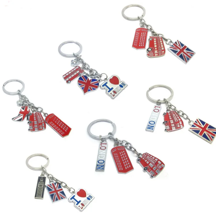 Custom design engraved 3d metal i love Big Ben UK London souvenirs keychain