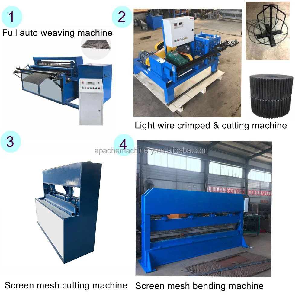 2~5mm  wire mesh making  machine screen mesh industrial weaving machine