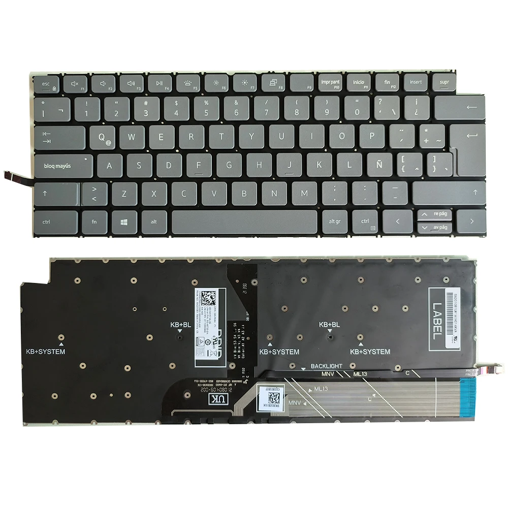 HK-HHT SP LA  backlight  teclado keyboard For Dell Latitude 3420 E3420 laptop spanish