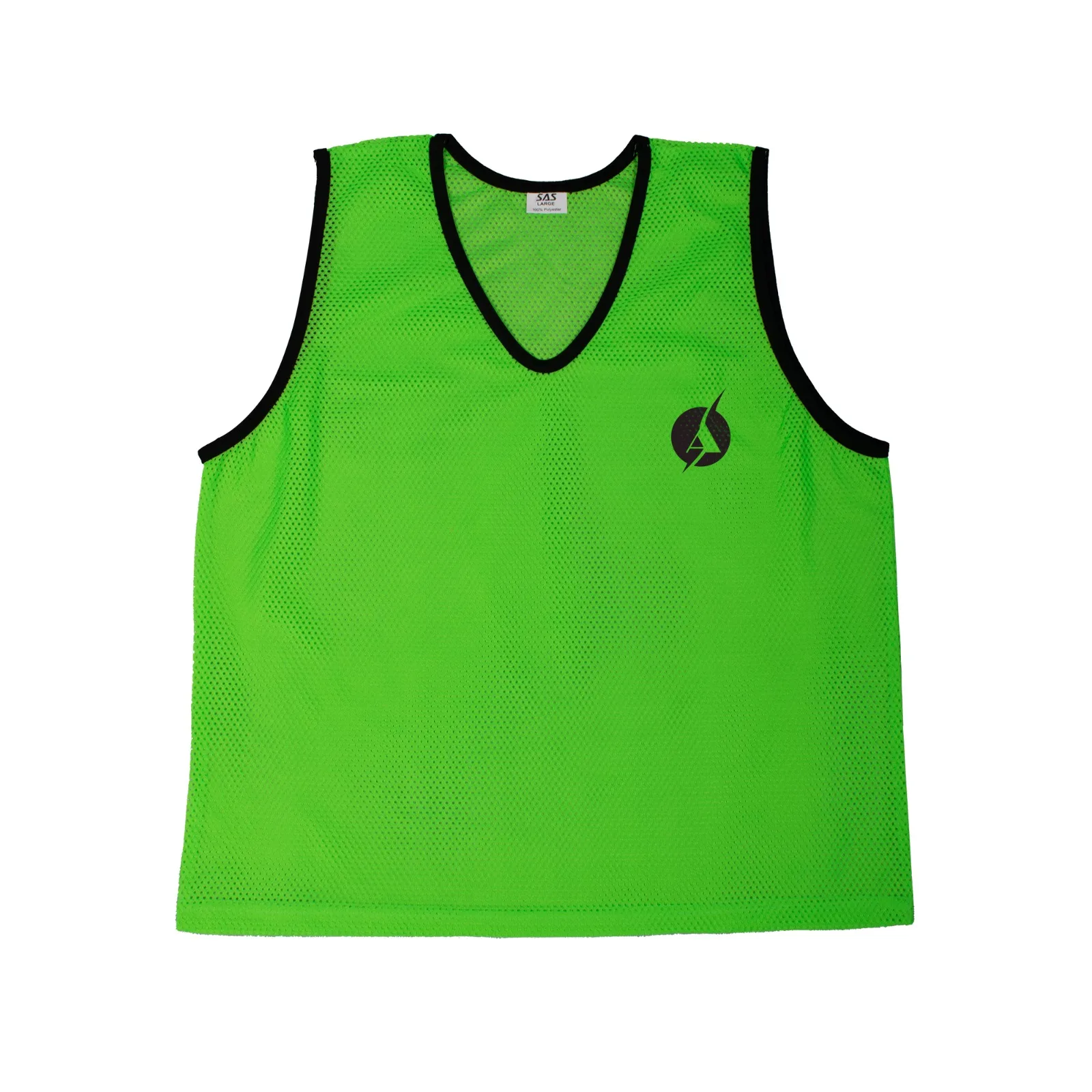 SAS Wholesale Mesh Training Vest with Black Piping Reversible  Soccer Training Bibs Scrimmages Sports Mesh Pennies