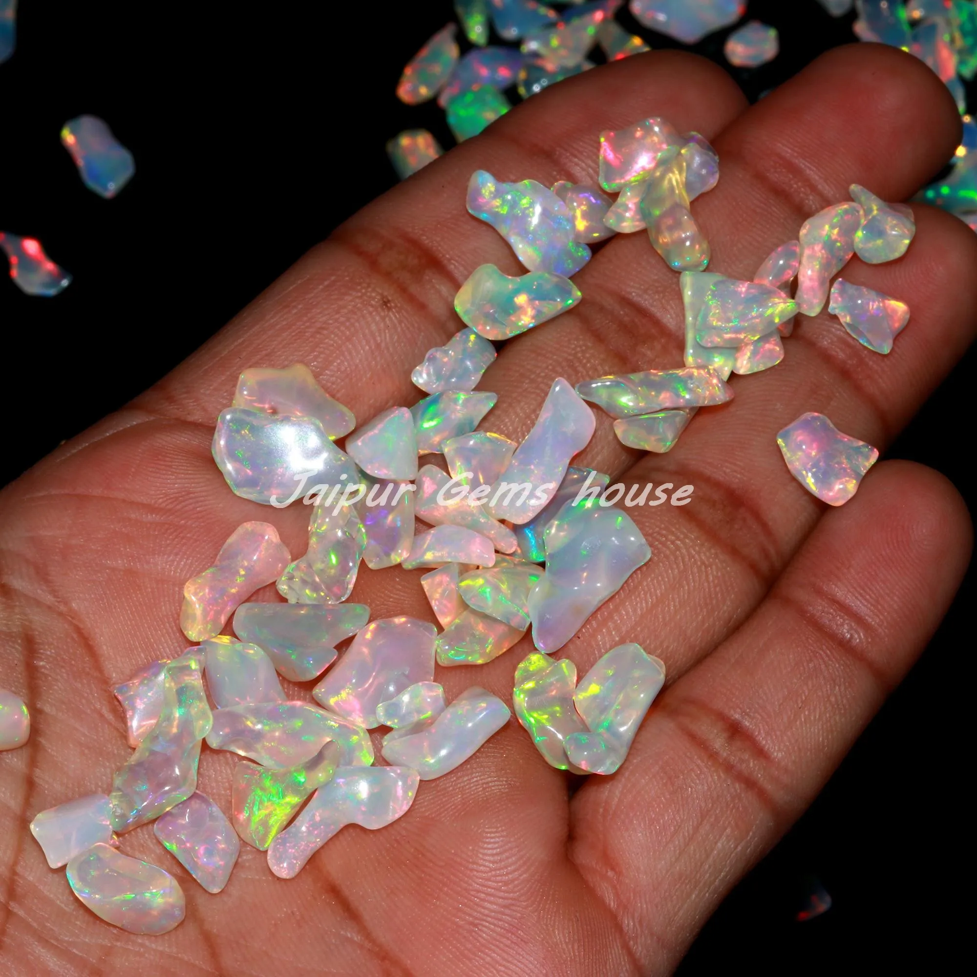 Hot Selling Natural Ethiopian Opal Rough Ethiopian opal Necklace Loose Gemstone Crystal Beads Manufacturing Beads Jewelry Making