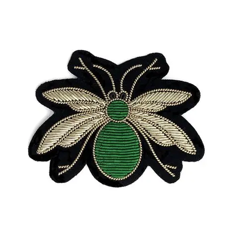 China Bullion Wire Hand Embroidery brooch #009995