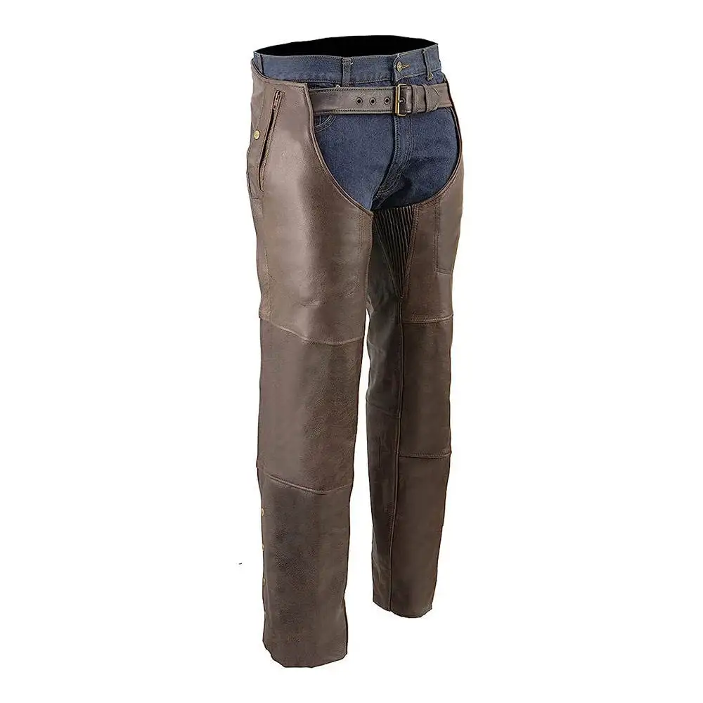Unisex Top Design Leather Chaps For Sale Top Quality Portable Professional Hot Selling Leather Motorbike Chaps