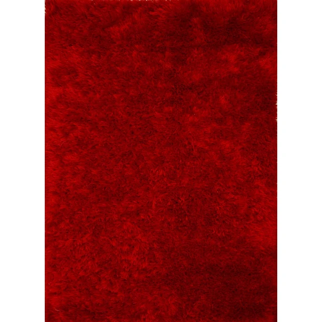 Red Polyester Shaggy Carpet Buy Red Rugs, Carpets & Dhurries for Home & Kitchen by Rizz International At best price