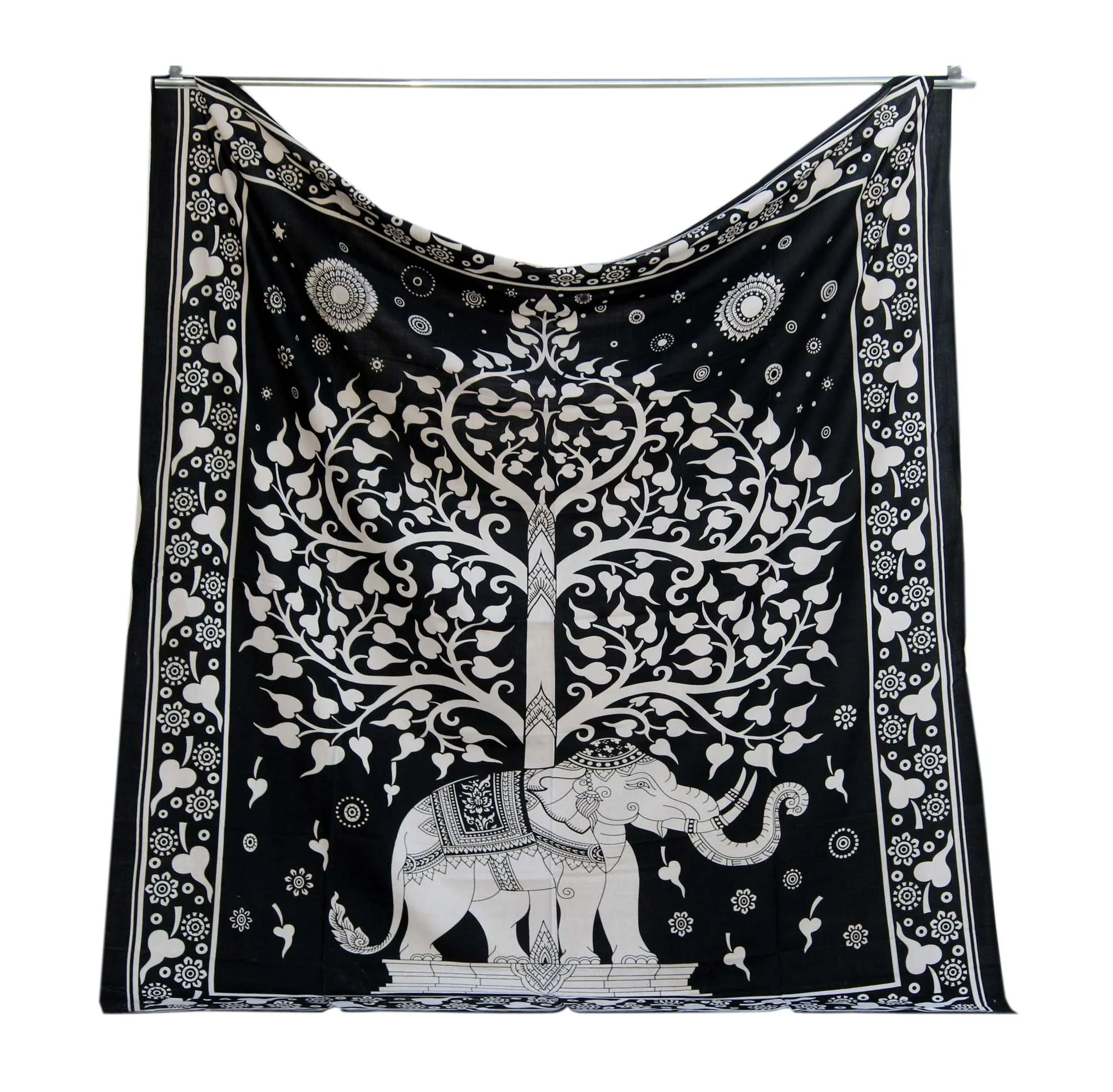 Indian Mandala Tapestry Bohemian Wall Hanging Tapestry 100% Cotton Bedspread Twin