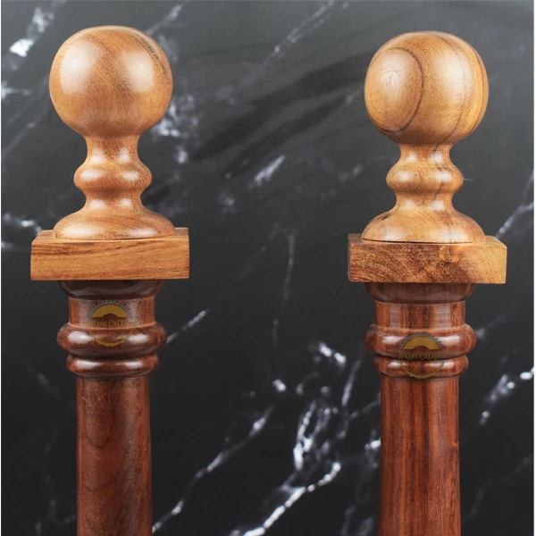 Luxury Wooden Masonic Column Masonic Regalia Free Mason Wood Columns Senior Warden and Junior Warden Emblems Sold as Pair AYAANS