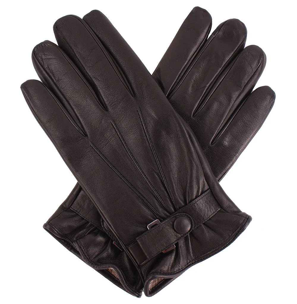 New Look OEM Service Custom Finger Driving Gloves Lined and Unlined Genuine Leather Synthetic Material