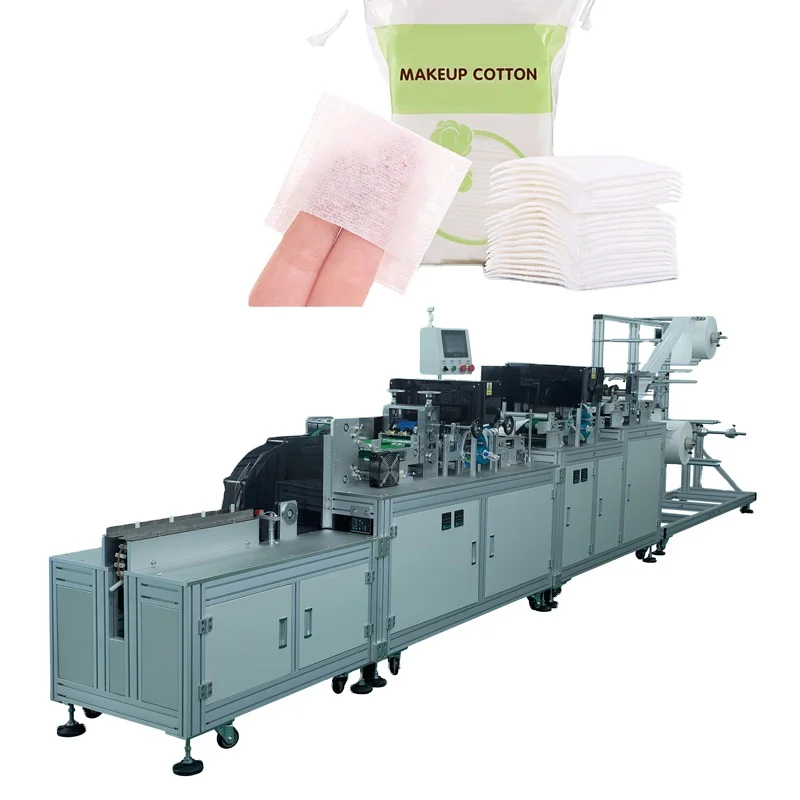 OEM Customization Automatic Non woven Product Automatic Makeup Remover Cotton Pads Cosmetic Cotton Pad Making Machine (11000003776424)