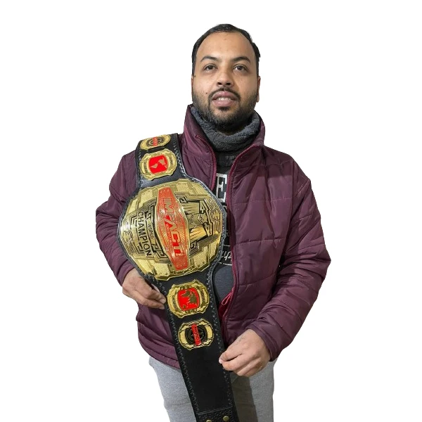 UFC Heavyweight Championship Action Figure Belt by Jakks Championship Belt for Boys Pack of 1,Multicolor Multicolour, Kid