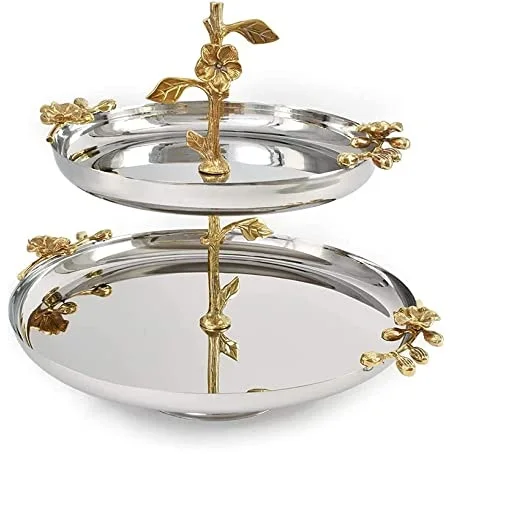 Customized Shiny Finishing Dessert Cup Cake Display Stand Birthday Party Or Christmas Party Celebration Cake Stand