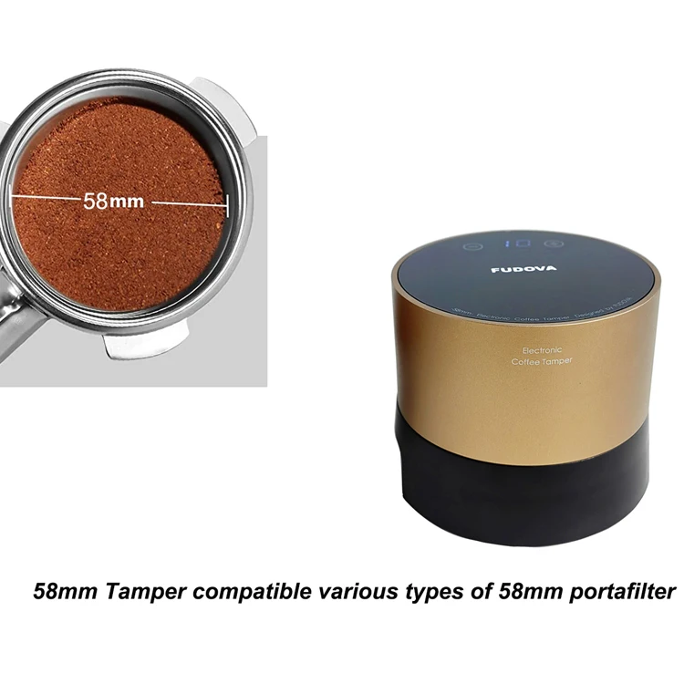 Electric Automatic Adjustable Depth Espresso 58mm Coffee Distributor Tamper