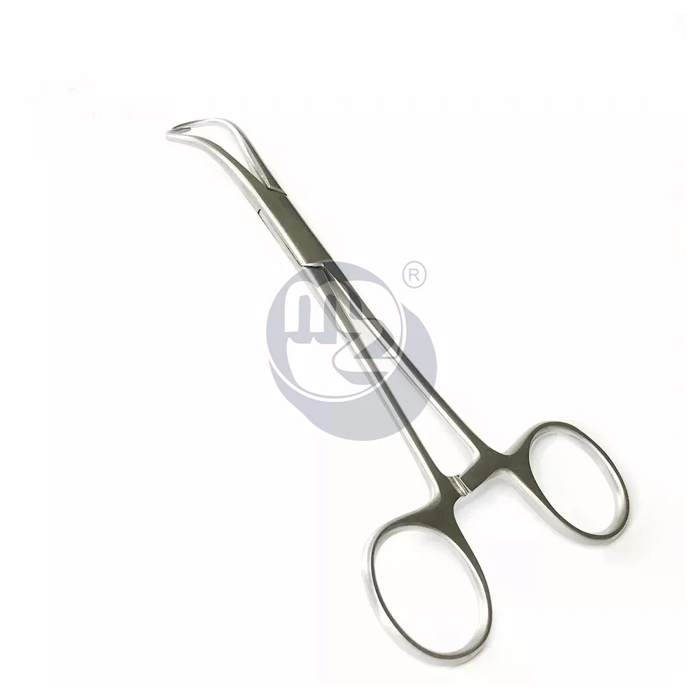 Stainless Steel 14 cm Towel Clamps Curved Bone Reduction Forceps Orthopedic Locking Pliers Veterinary Instrument