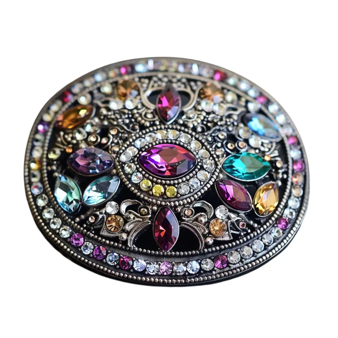 Fashion Custom Rhinestone Belt Buckle