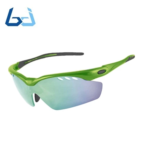 Borjye J105 Hot sale UV400 tinted lens semi rimless cycling sunglasses