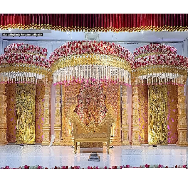 Open Style Srilankan Poruwa Ceremony Stage Decor Best Event Decor Open Wedding Stage Hindu Wedding Open Stage Mandap Decor USA
