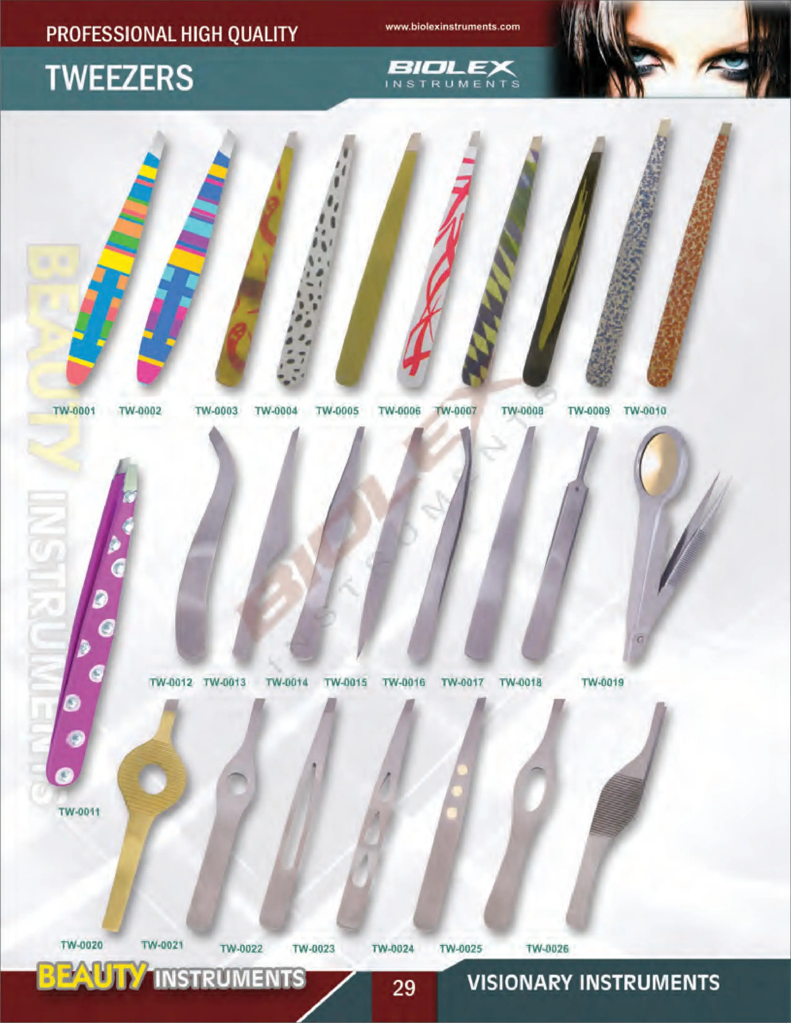 Оптовая продажа косметический инструмент портативный из нержавеющей стали черный пинцет для бровей розовое золото частная марка