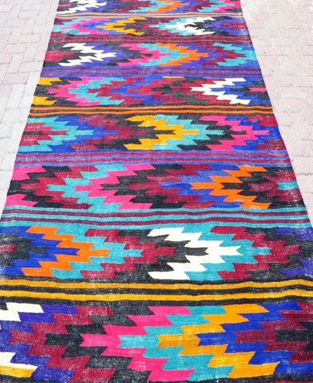 New Hand Made Living Room Bedroom Bedside Floor Area Rug Multi Uses Rug Colorful Rug 60x90inch OEM Factory Price