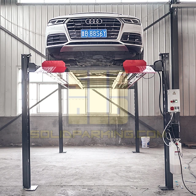 4-Post Hydraulic Car Lifter Simple Parking System for 2 Cars Elevator Type Truck Lift Car Elevator