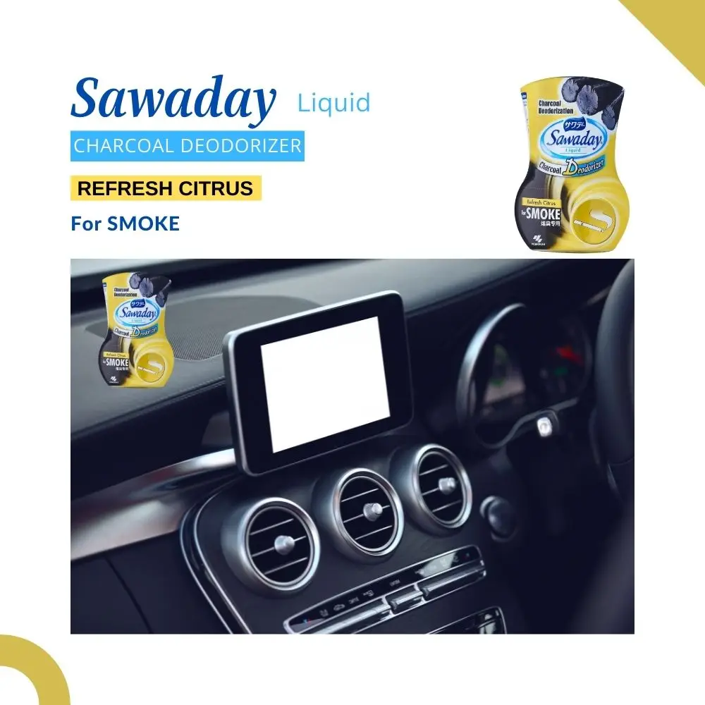 Home Solid Sawaday Charcoal Room Deodorizer Smoke with 350ml Large Size Bottle To Keep The Environment Scented and Comfortable