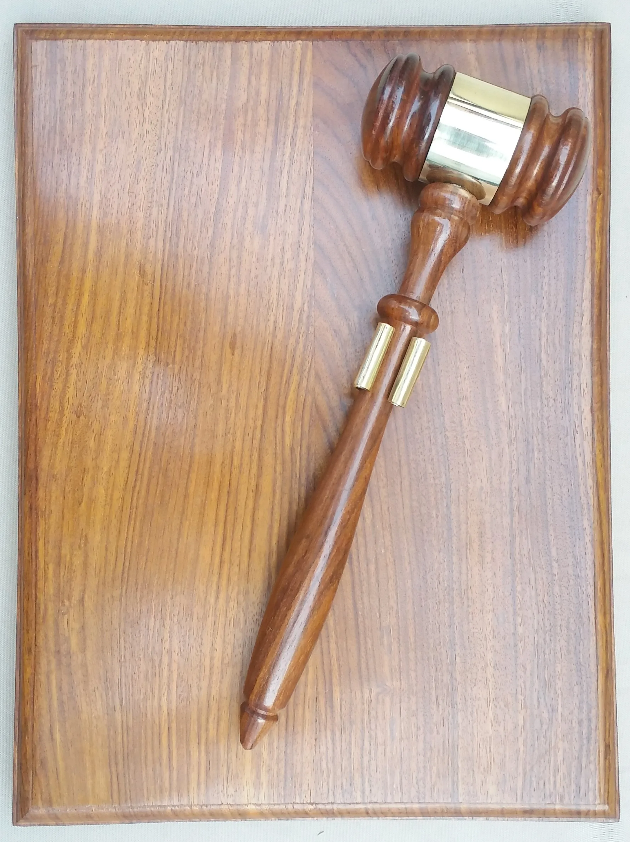 Exquisite Wooden Handmade Gavel with Detachable board Gavel with ring Wedding Promotion Automotive &Insurance Industry Thank You