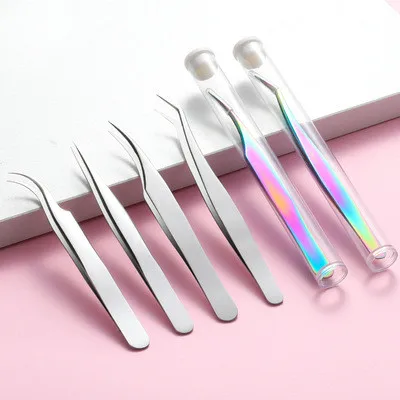 volume tweezers set with fiber tips stainless steel high quality dumout vetus classic volume eyelash tweezers set with logo
