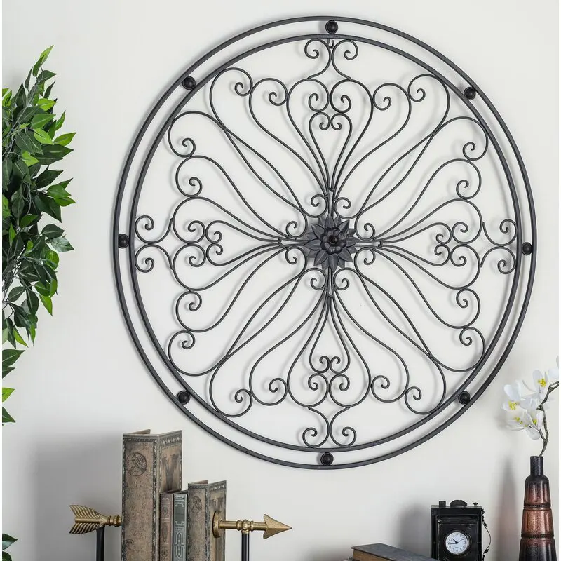 Modern Art Deco Metal Wall Decor round Interior Home Decor in Bulk Wholesale Prices for Sale