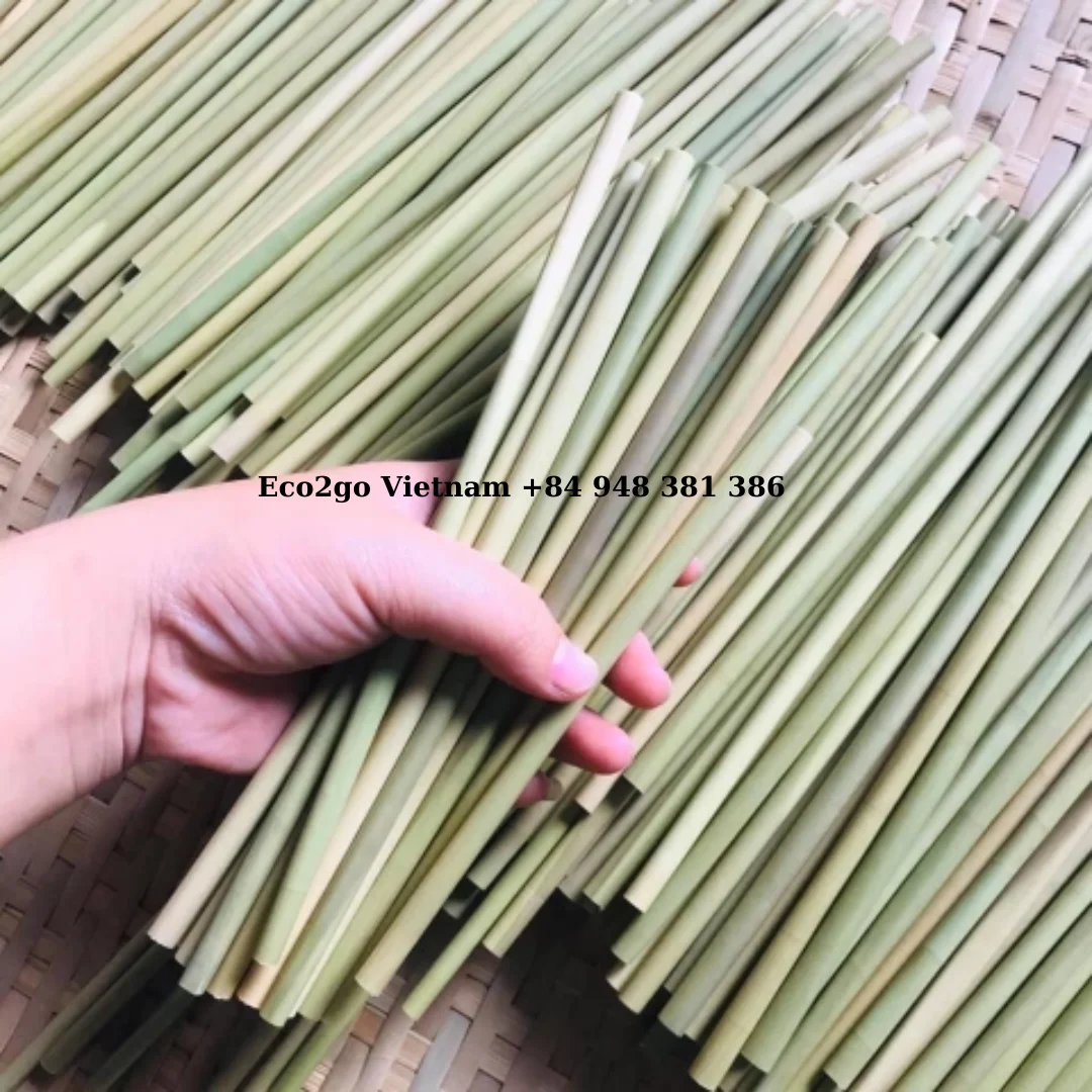 Grass Straw Eco Friendly Degradable Disposable 100% Nature Hay Wheat Drinking Straws By Eco2go Vietnam
