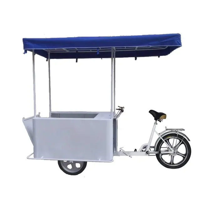 DC 12V24V 208 liters three wheels solar  ice cream bicycle  rickshaw  ice cream canopy cooling drinks  customized colour