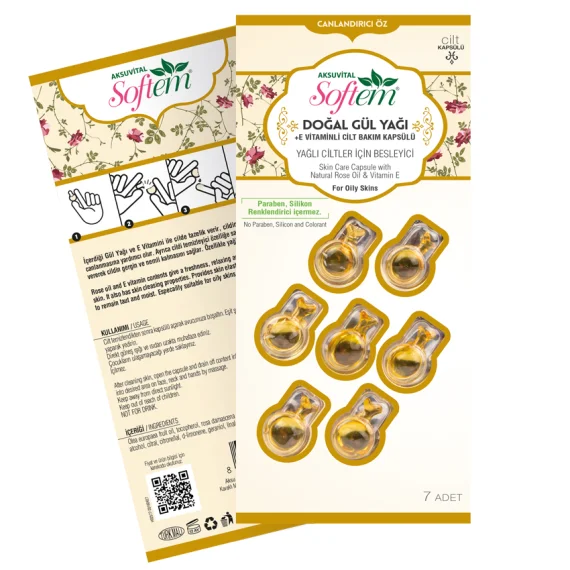Rose Oil + Vitamin E Skin Care Capsule from Turkey Skin Care Products Good Quality Best Price