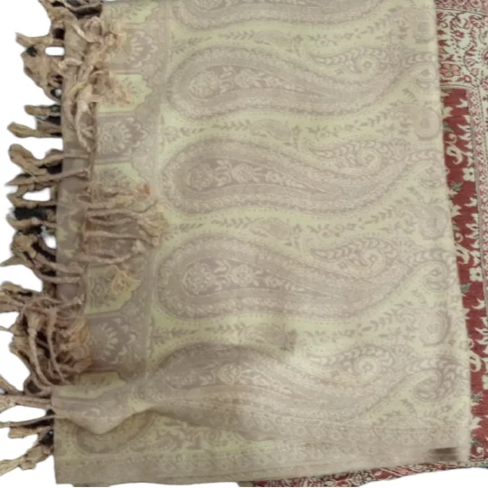 Шарф для женщин бандана шелковый шарф хиджаб Женская шерстяная одежда палантин индийские этнические шали от производителя