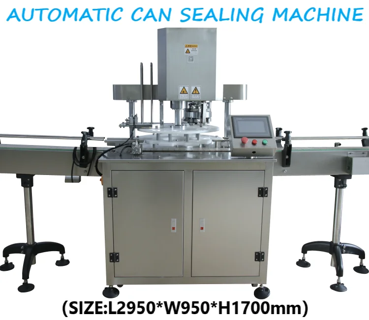 Hot Sale CE Automatic Aluminum Can Seamer Tuna Sardin Coffee Tin Can Sealing Machine Beverage Bottle Sealer
