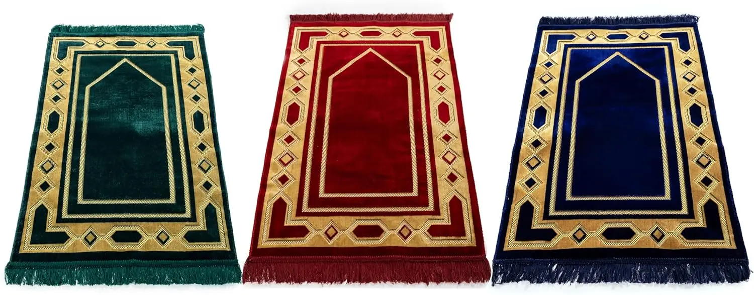 Salaat Essentials Islamic Prayer Mat  Premium Prayer Rug for Muslim Women & Men