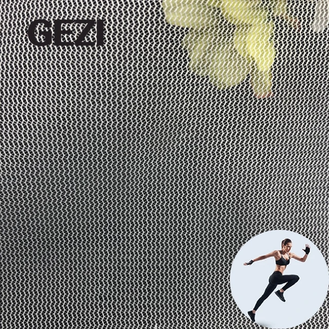 thin stretch hole diamond 3d air mesh stretch 100% polyester nylon fabric spacer elastane tear resistant spandex elastic 140 gsm