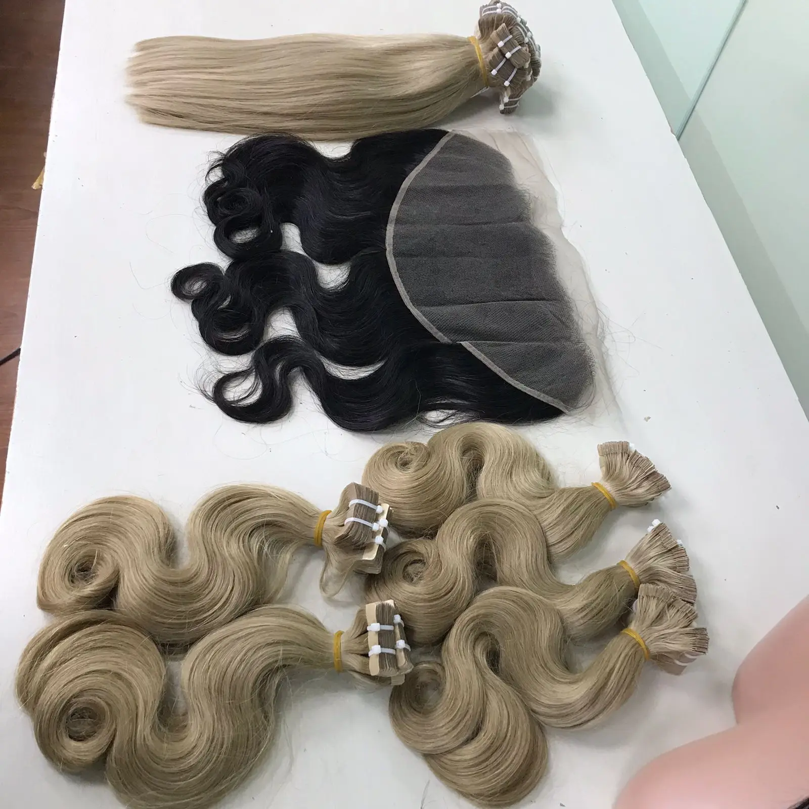 Wholesale Factory Price Remy Virgin injected tape in human hair extension seamless from Big G Hair