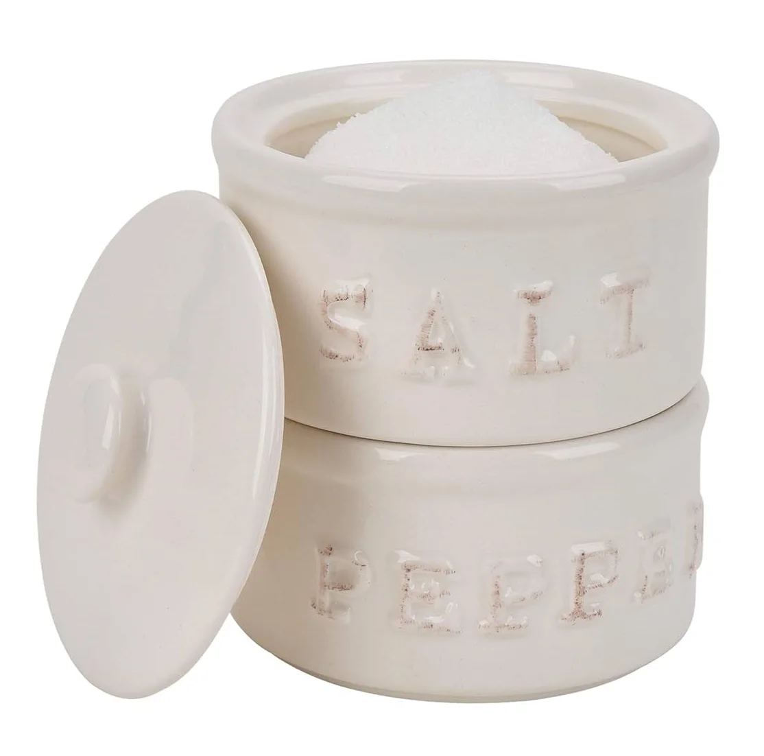 Ceramic Square Condiment Pots Sugar Jar Bowls with Lid and Spoon Ceramic Seasoning Boxes for Home and Kitchen item for sale