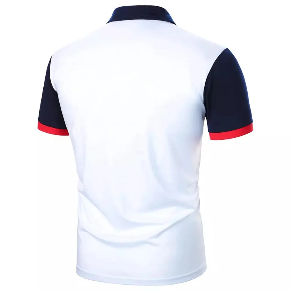Cotton Wholesale Men T-shirts Stitching Sports Tight Men Polo Shirts Plain Golf Polo Blank T Shirt Comfortable